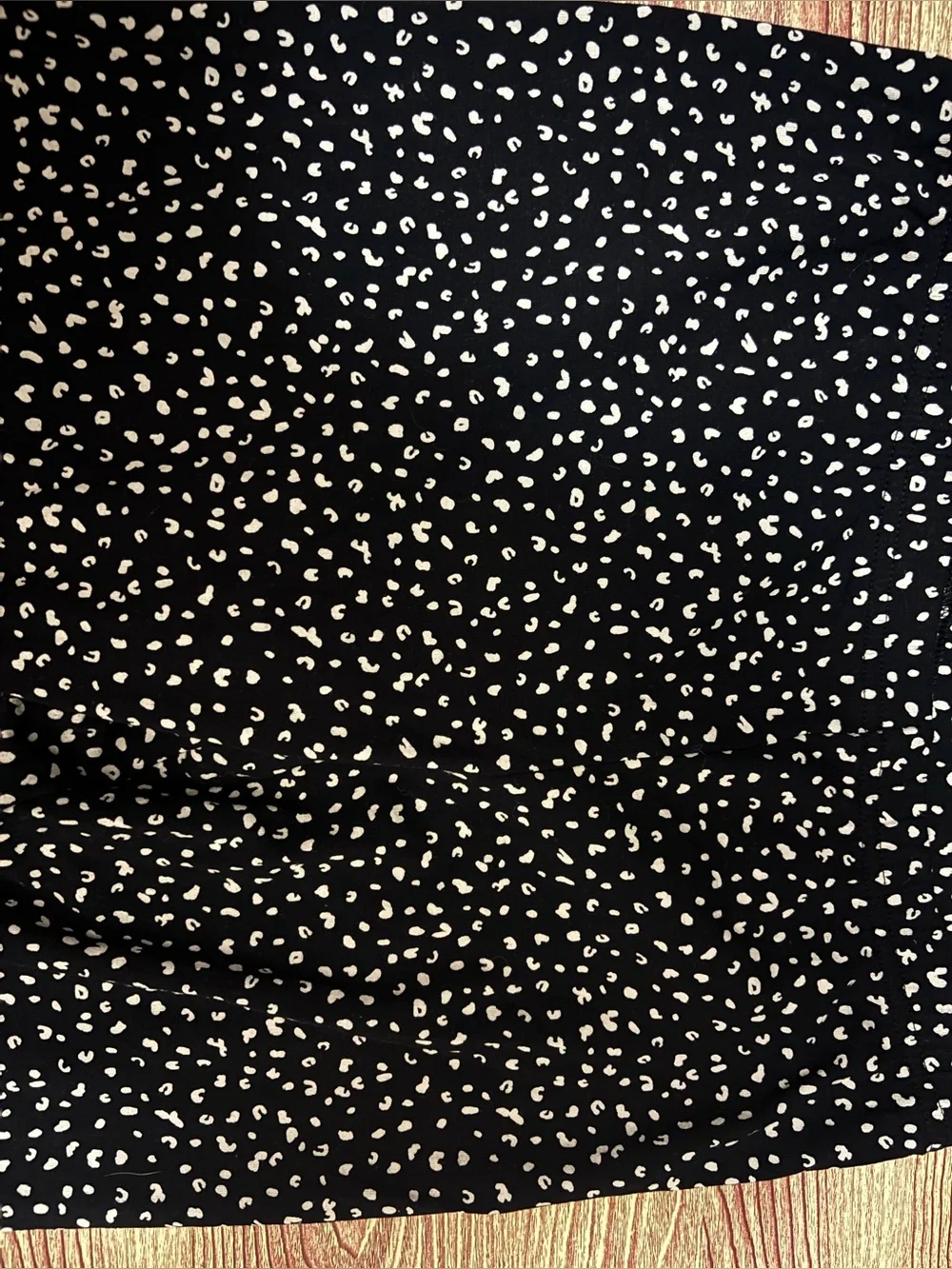 Old Navy Black Leggings with White Spot Print